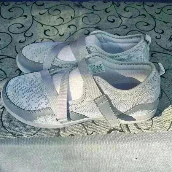 Apex Women's Orthopedic Mesh Mary Jane 8.5 Wide/ Gray - Picture 6 of 9